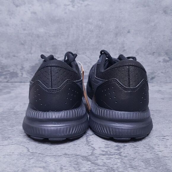 ASICS Gel-Contend 8 Running Shoes Mens 10 Extra Wide 4E Triple Black - Picture 4 of 7